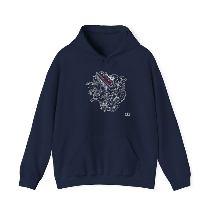 Turbo Diesel Engine Blueprint 5.9L 24 Valve Hoodie for Canadian Customers ONLY---Item prints and ships from within Canada