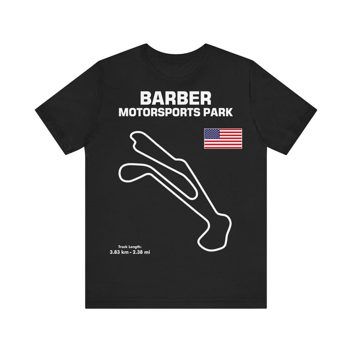 Barber Motorsports Park Track Outline Shirt for UK customers ONLY--Prints and ships from within the UK