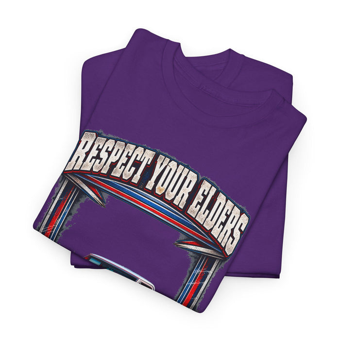 Respect Your Elders Square Body Truck Tee C10 C-10 1972 Cheyenne 4X4