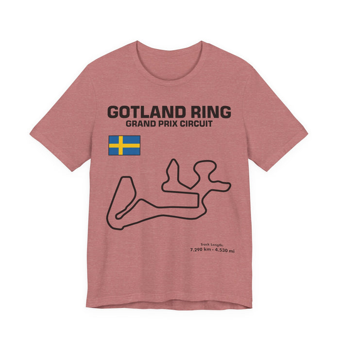 Gotland Grand Prix Circuit Track Outline T-Shirt