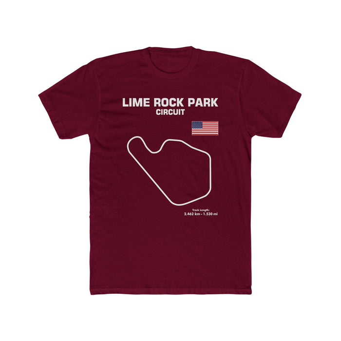 Lime Rock Park Circuit Track Map Outline Graphic T-Shirt