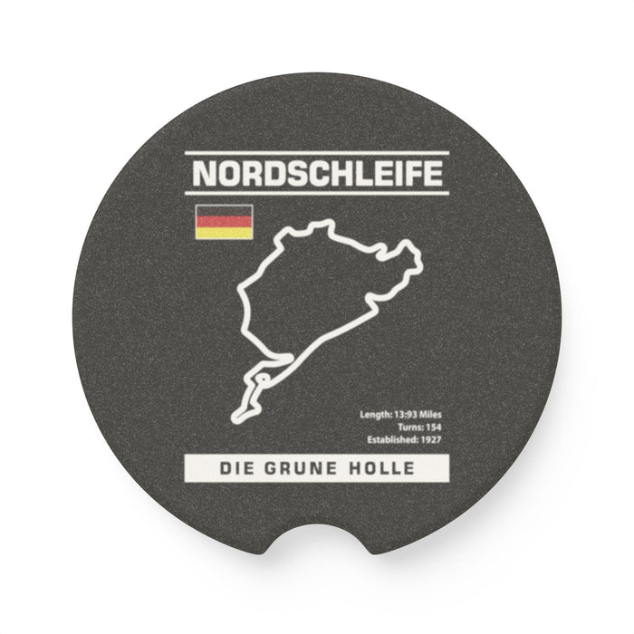Nordschleife Track Outline Car Coaster — Soapstone Drink Holder