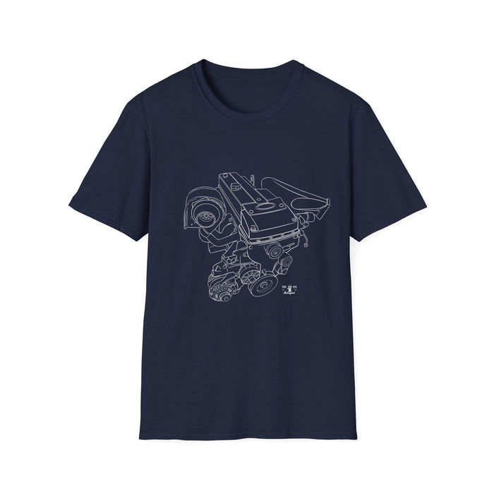 Barra Engine Outline T-shirt for Australian and New Zealand Customers ONLY---This shirts prints and ships from Australia