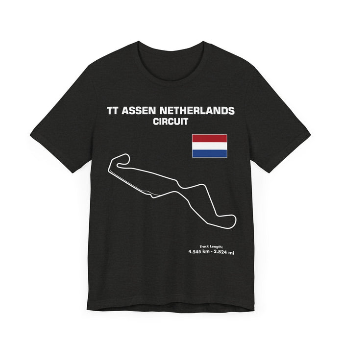 TT Assen Circuit Track Outline t-shirt for European Customers ONLY--Prints and ships from within Europe v2