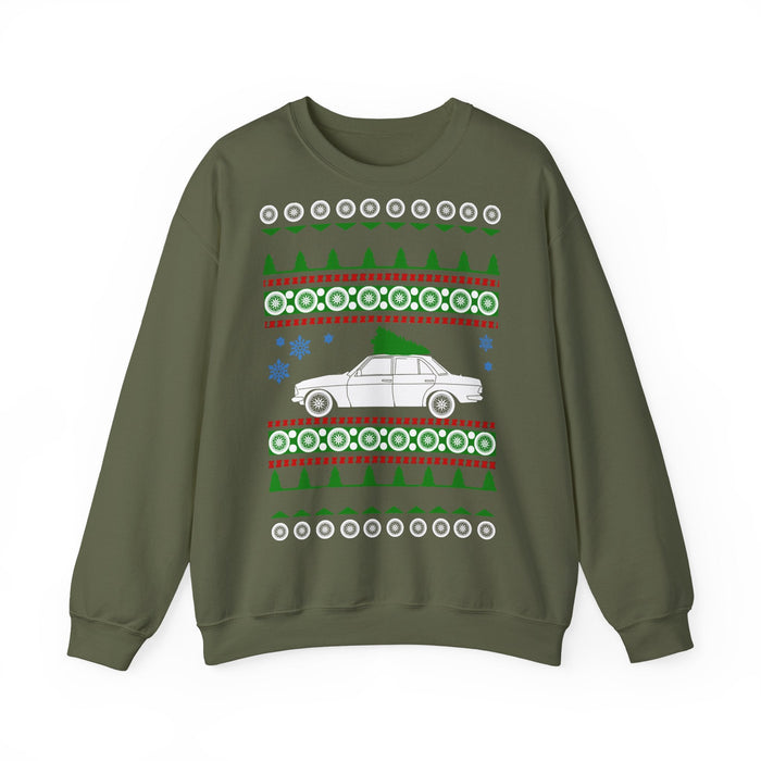 German Sedan like a 300D Diesel Ugly Christmas Sweater for European Customers ONLY---Prints and ships from Germany