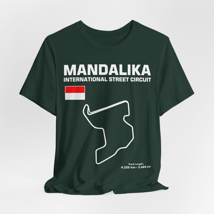 Mandalika International Street Circuit Track Outline T-shirt for European Customers ONLY-- this item prints and ships from within Europe