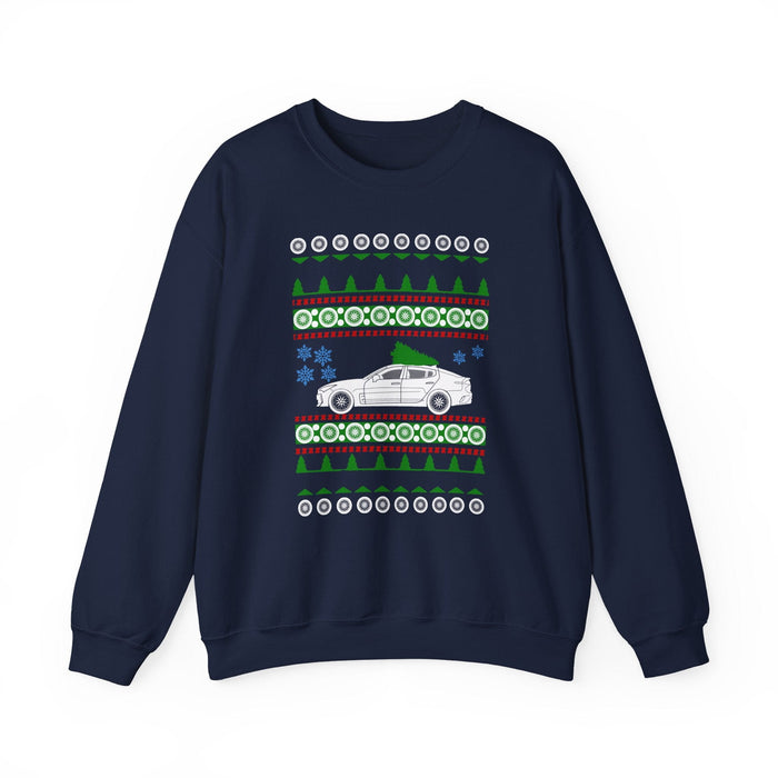 Korean Car like a Stinger Ugly Christmas Sweater Jumper for Customers residing in the UK ONLY--This item will print and ship from within the UK