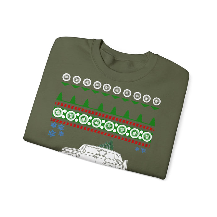 FJ Cruiser Ugly Christmas Sweater Sweatshirt for European Customers ONLY--This item prints and ships from within Europe