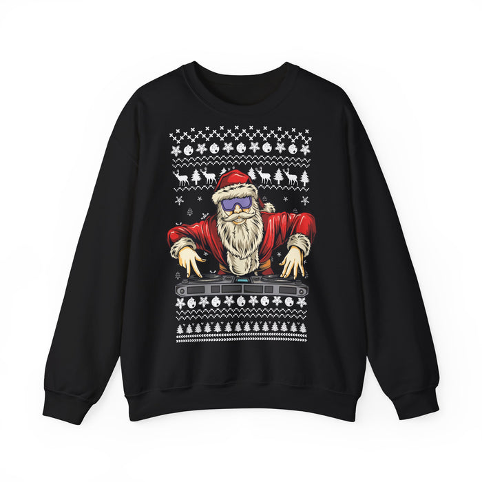 Santa DJ Disc Jockey Ugly Christmas Sweater Jumper for European customers ONLY (prints and ships from Germany)