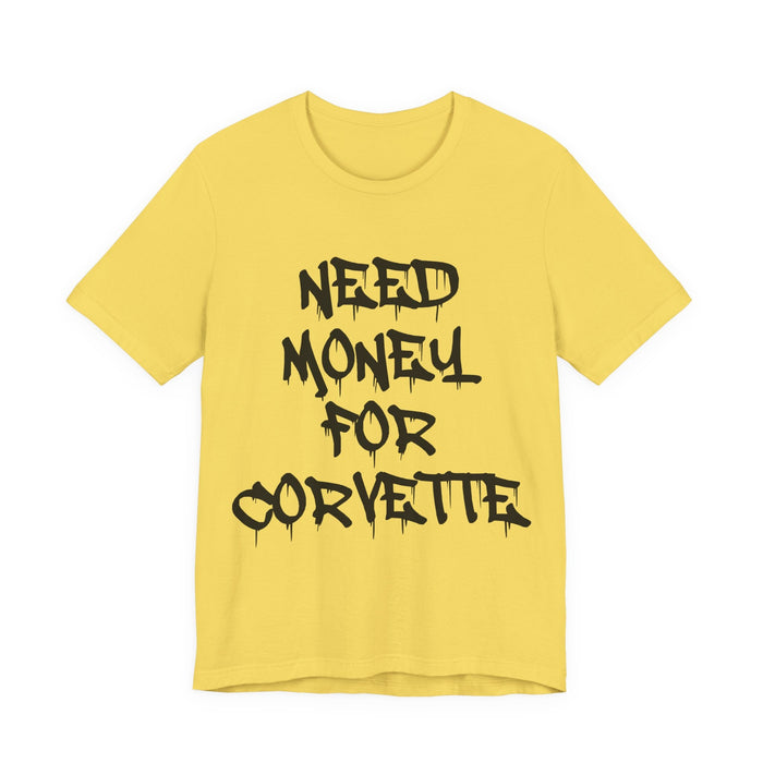 Need Money for Corvette T-shirt for European Customers ONLY--Prints and ships from within Europe