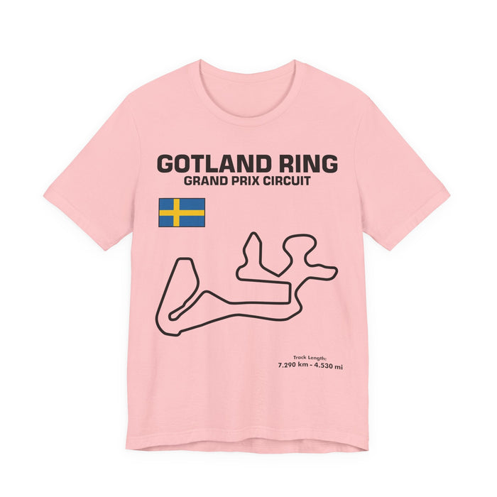 Gotland Grand Prix Circuit Track Outline T-Shirt