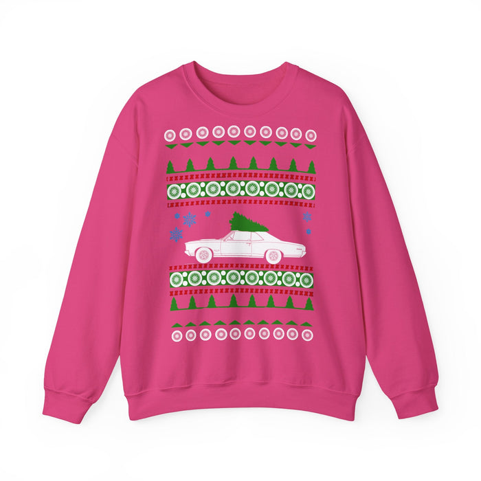 Pontiac GTO Ugly Christmas Sweater Sweatshirt for European Customers ONLY--Item prints and shipped from Germany