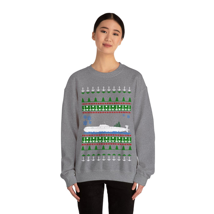 Military Russian Submarine Boat Ugly Christmas Sweater Sweatshirt for UK customers ONLY---Prints and ships from with the UK