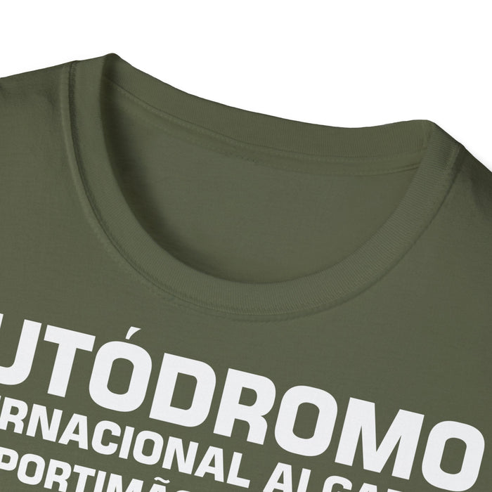 Track Outline Autodromo Internacional Algarve Portimao T-shirt for European Customers ONLY--Prints and ships from within Europe