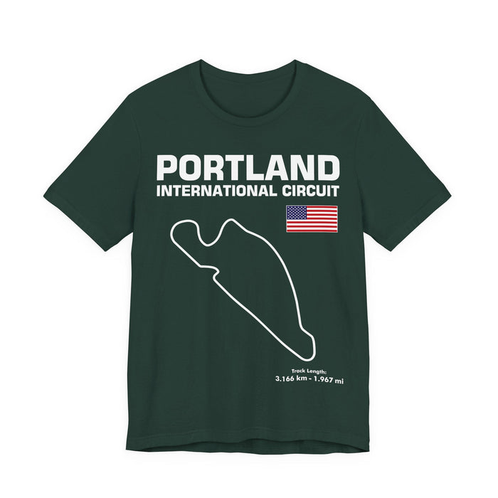 Portland International Circuit Track Outline T-shirt