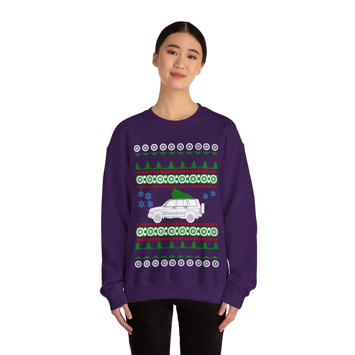Isuzu Trooper Ugly Christmas Sweater Sweatshirt for customers in the UK only as this prints and ships from the UK