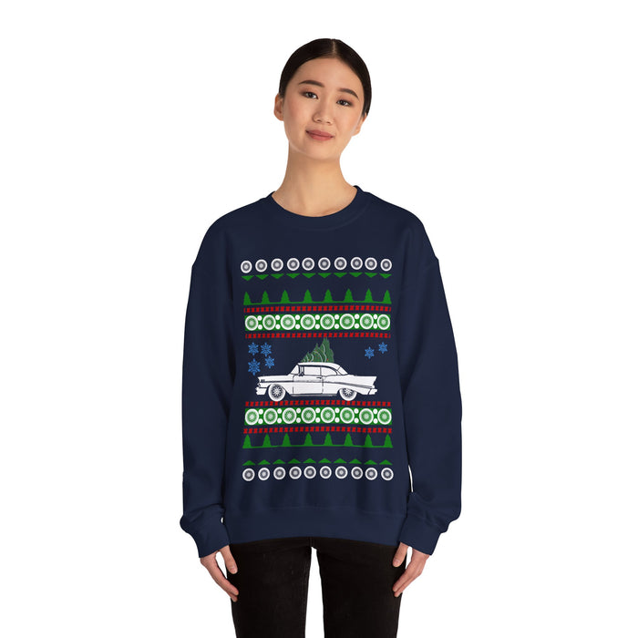 1956 Chevy Bel Air Ugly Christmas Sweater for European customers ONLY (prints and ships from within Europe)