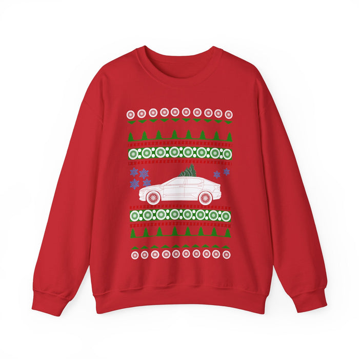 Electric Car like a Polestar 2 ugly christmas sweater sweatshirt for Canadian Customers ONLY--prints and ships from within Canada