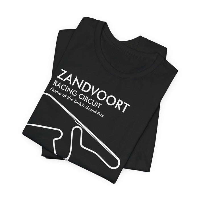 Zandvoort Circuit Outline Tee — Race Track Map T-Shirt -- For UK Customers ONLY--Prints and ships from within the UK