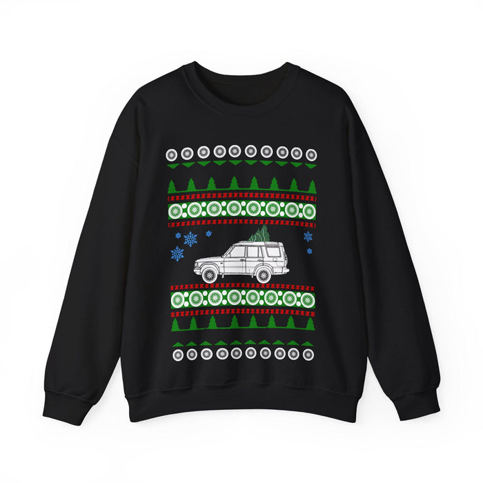 LR Discovery 2004 Ugly Christmas Sweater UK customers only--prints and ships from the UK