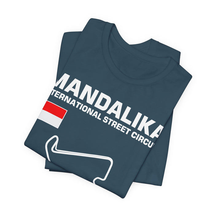 Mandalika International Street Circuit Track Outline T-shirt for European Customers ONLY-- this item prints and ships from within Europe