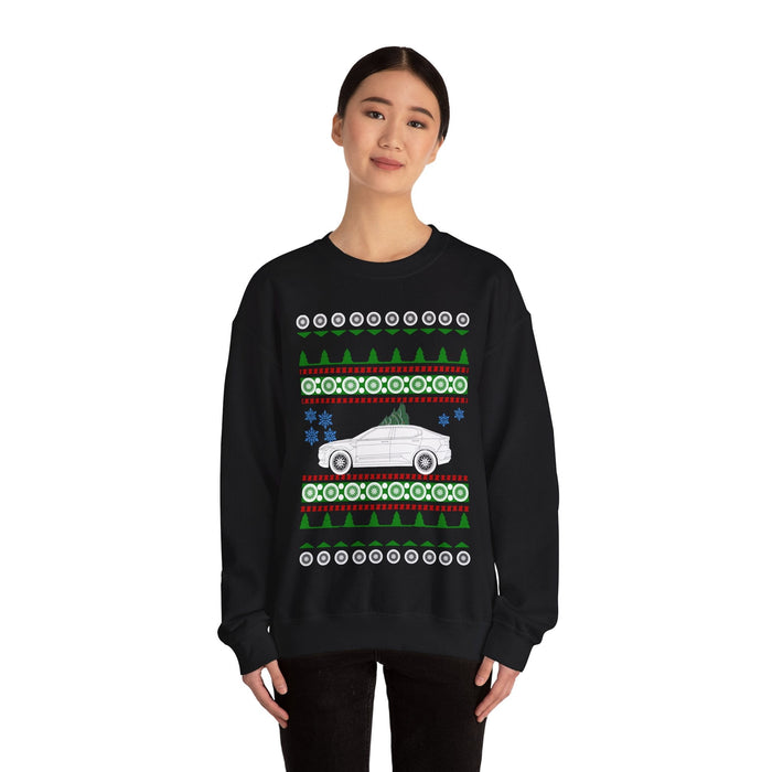 Electric Car like a Polestar 2 ugly christmas sweater sweatshirt for Canadian Customers ONLY--prints and ships from within Canada