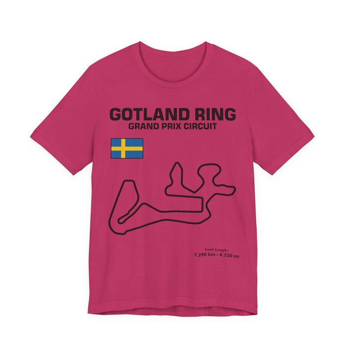 Gotland Grand Prix Circuit Track Outline T-Shirt
