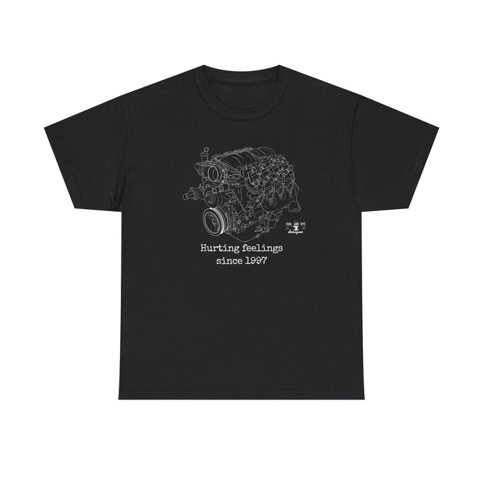 LS3 Engine Blueprint T-Shirt — "Hurting Feelings Since 1997"--for Australian Customers ONLY--Prints and ships from within Australia