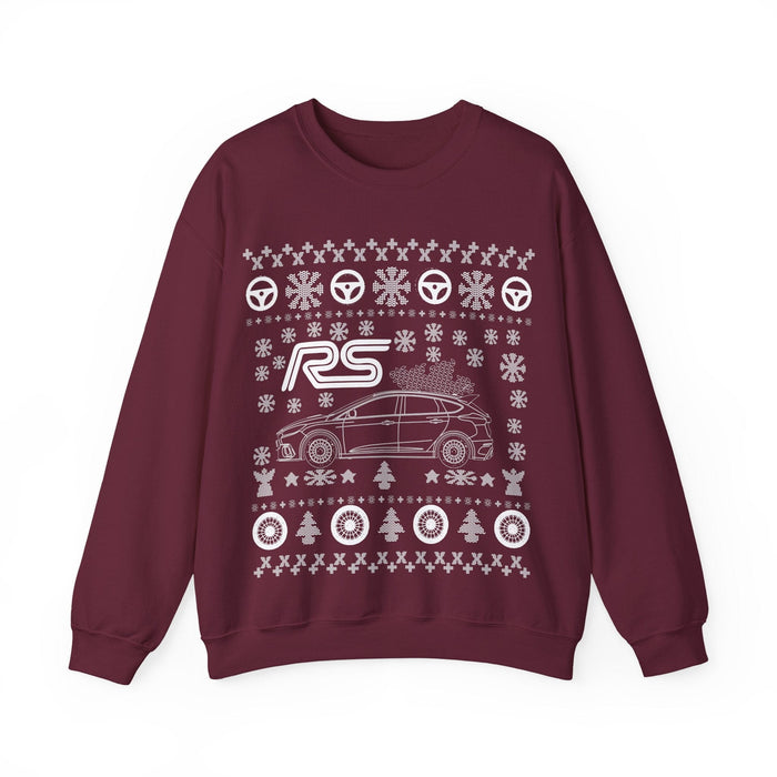 Focus RS 2018+ Ugly christmas Sweater for UK customers ONLY---Prints and ships from within the UK