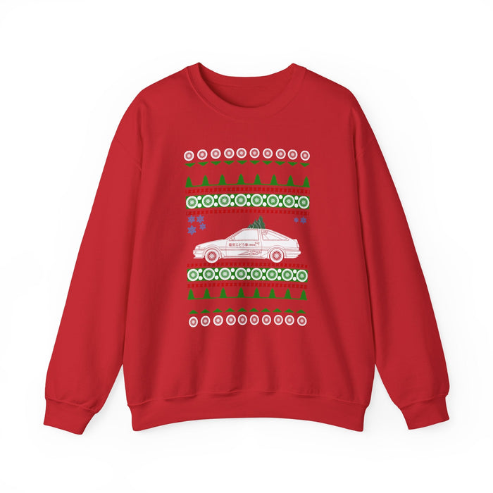 AE86 Hatchback Ugly Christmas Sweater Sweatshirt for UK customers ONLY--item prints and ships from within the UK
