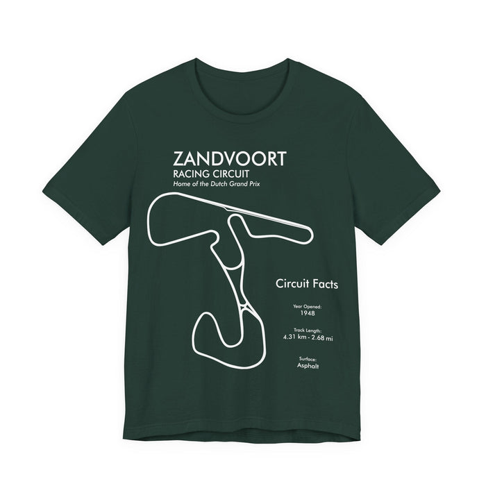 Zandvoort Circuit Outline Tee — Race Track Map T-Shirt -- For UK Customers ONLY--Prints and ships from within the UK
