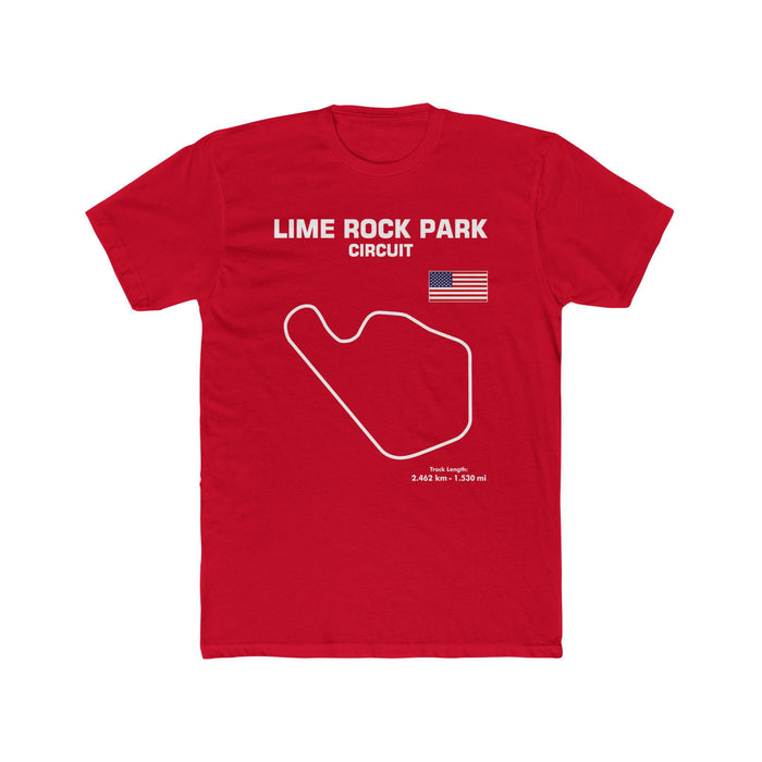 Lime Rock Park Circuit Track Map Outline Graphic T-Shirt