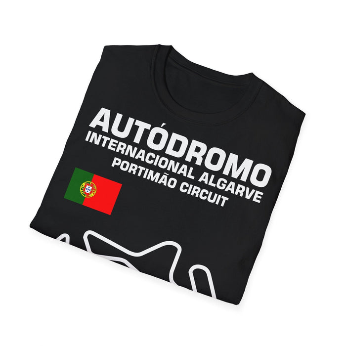 Track Outline Autodromo Internacional Algarve Portimao T-shirt for European Customers ONLY--Prints and ships from within Europe
