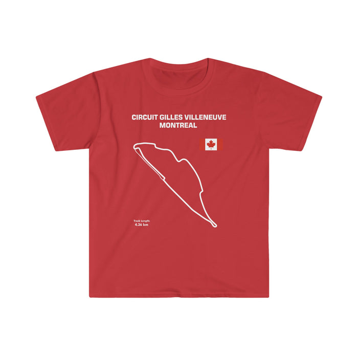 European Customers Only---Circuit Gilles Villeneuve Montreal Track Outline Series shirt