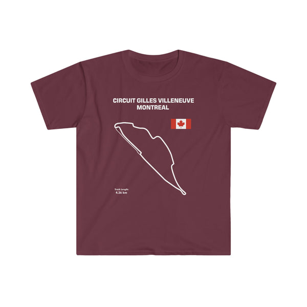 European Customers Only---Circuit Gilles Villeneuve Montreal Track Outline Series shirt