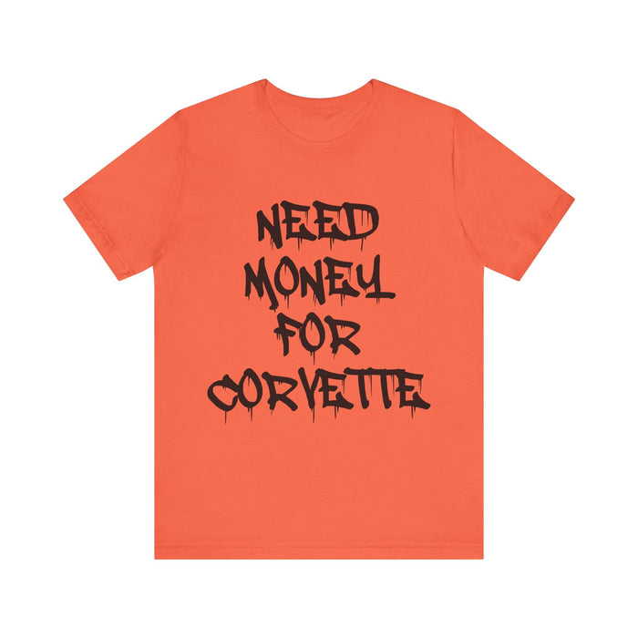 Need Money for Corvette T-shirt for European Customers ONLY--Prints and ships from within Europe