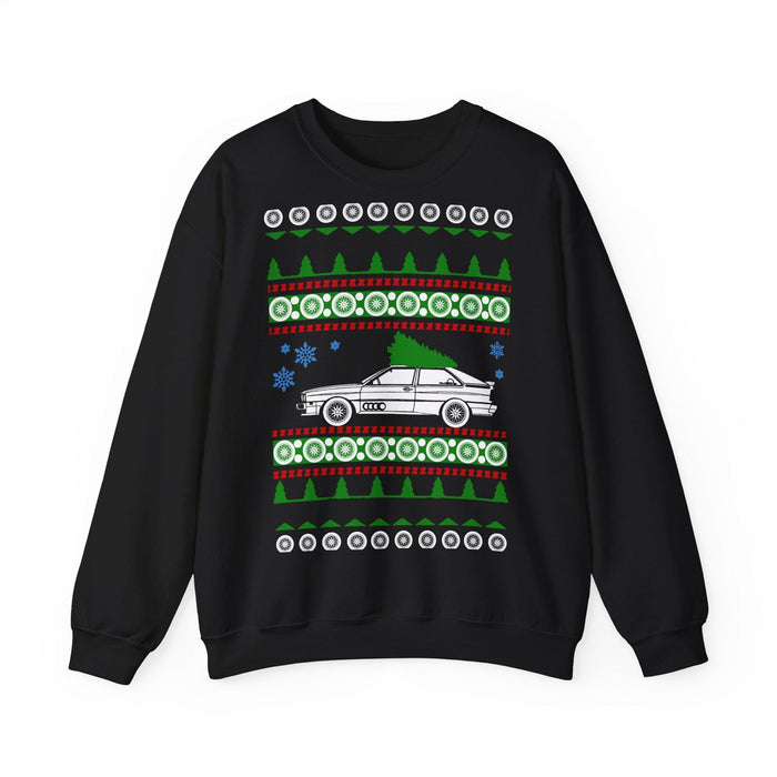 German Car like an Audi UR Quattro Ugly Christmas Sweater Sweatshirt for European Customers ONLY--Prints and ships from within European
