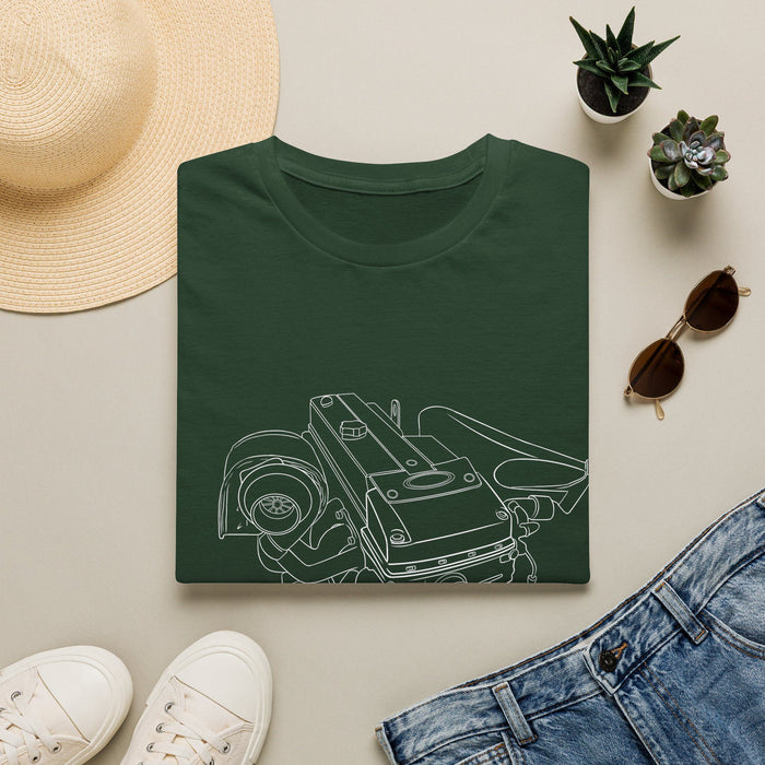 Barra Engine Outline T-shirt for Australian and New Zealand Customers ONLY---This shirts prints and ships from Australia
