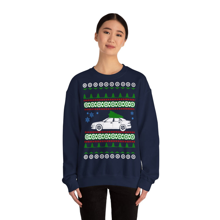 Saab 9-3 Ugly Christmas Sweater Sweatshirt for European Customers ONLY---Item prints and ships from within Europe