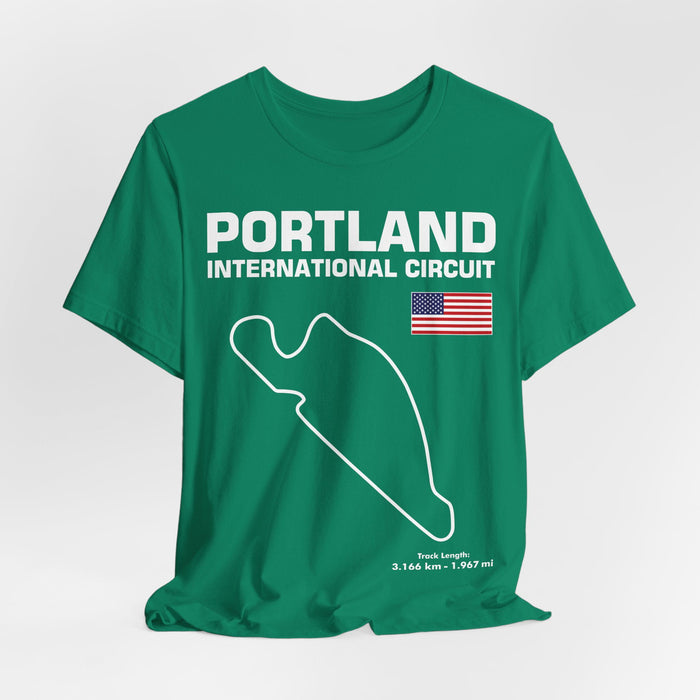 Portland International Circuit Track Outline T-shirt