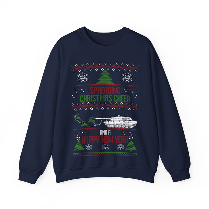 Military Tank Leopard 2 Ugly Christmas Sweater Jumper for European Customers Only (prints and ships from within Europe)