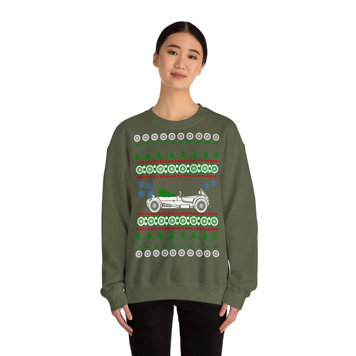 Sports Car like a Super 7 Ugly Christmas Sweater for European Customers ONLY--Prints and ships from Europe