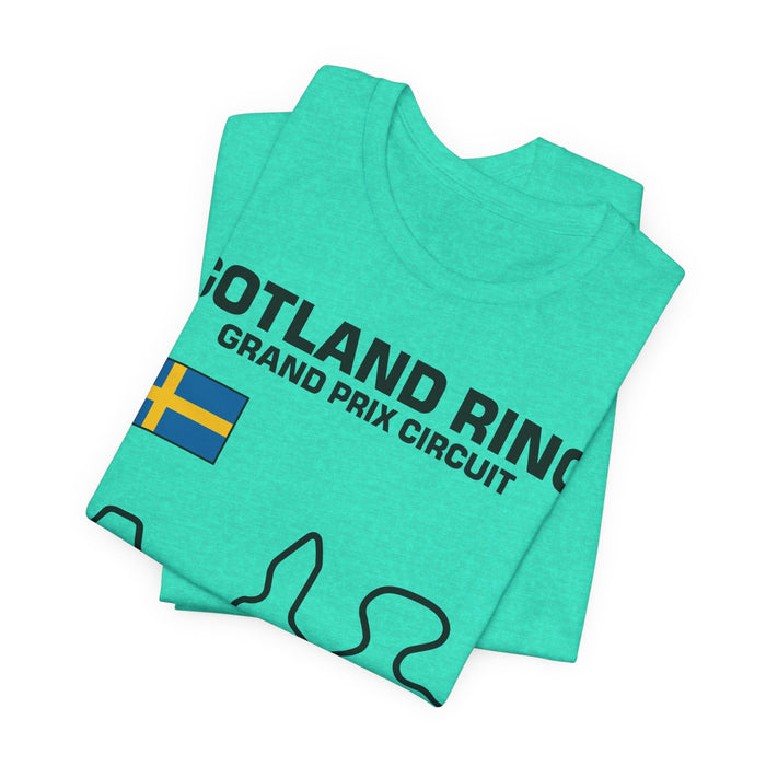Gotland Grand Prix Circuit Track Outline T-Shirt