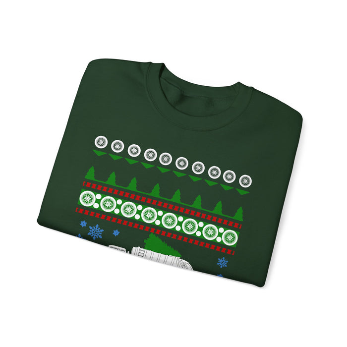 garbage truck ugly christmas sweater sweatshirt jumper for UK customers only (prints and ships from within the UK)