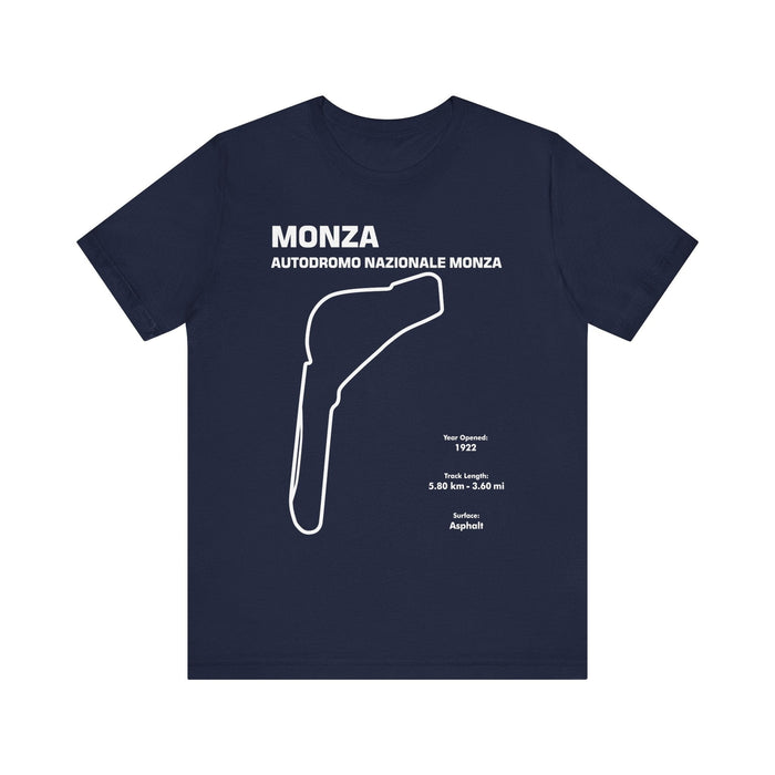Monza Autodromo Nazionale Track Outline T-shirt for Customers Residing in CANADA ONLY---This particular shirt prints and ships from within Canada