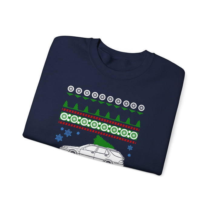 Saab 9-5 Wagon Ugly Christmas Sweater Jumper for UK Customers ONLY--Prints and ships from the UK