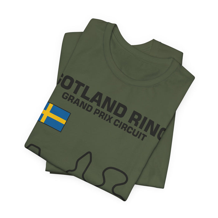 Gotland Grand Prix Circuit Track Outline T-Shirt