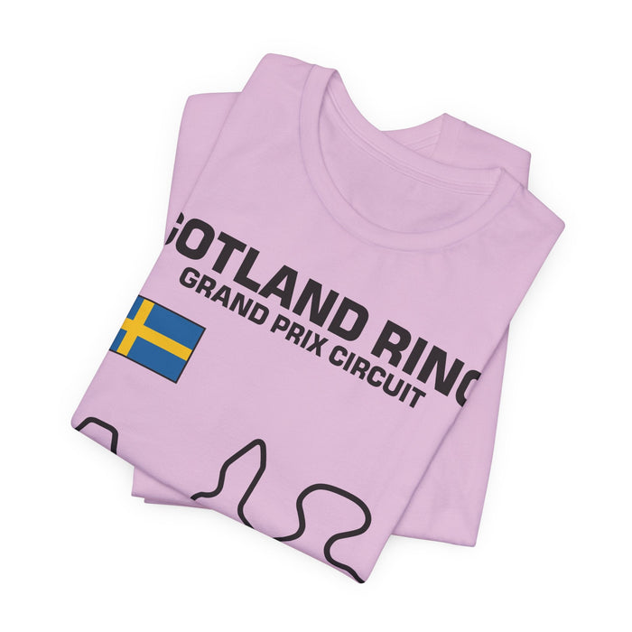 Gotland Grand Prix Circuit Track Outline T-Shirt