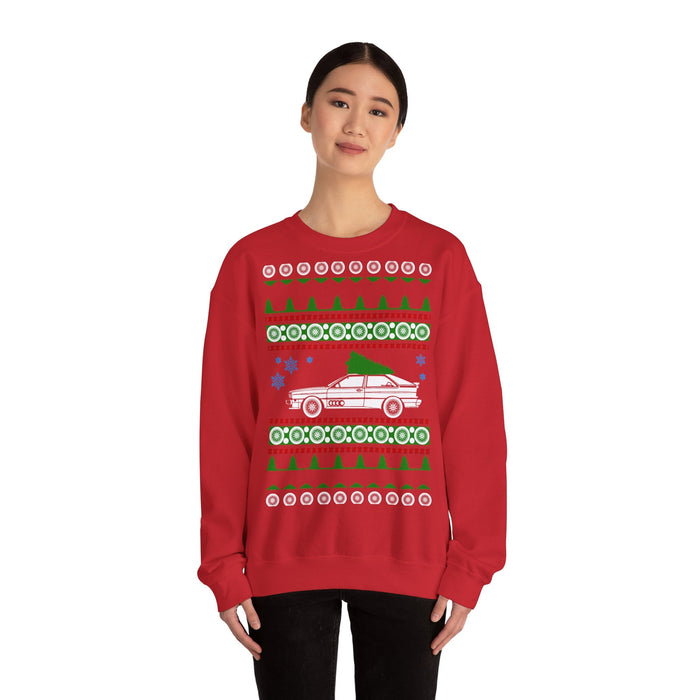 German Car like an Audi UR Quattro Ugly Christmas Sweater Sweatshirt for European Customers ONLY--Prints and ships from within European