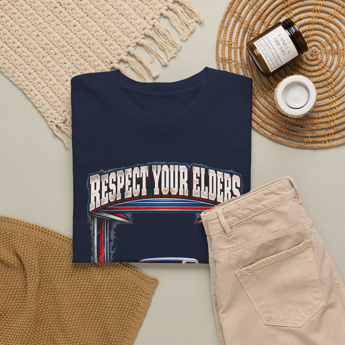Respect Your Elders Square Body Truck Tee C10 C-10 1972 Cheyenne 4X4